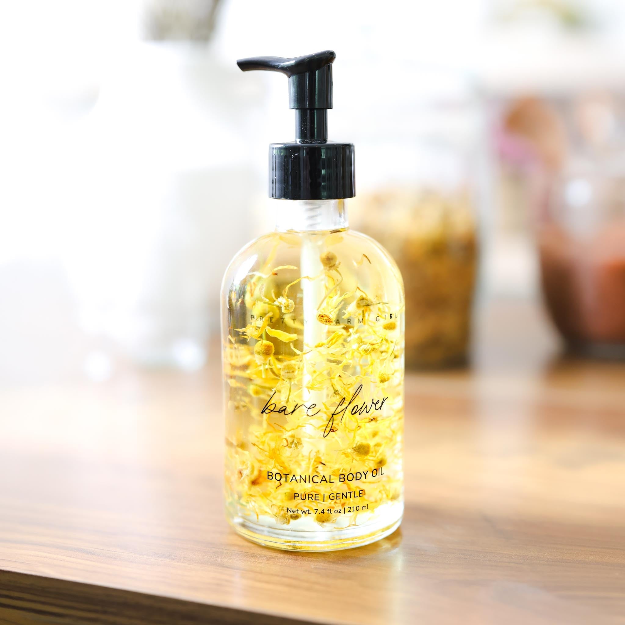 Bare Flower Natural Fragrance Free Body Oil - Best for Sensitive Skin