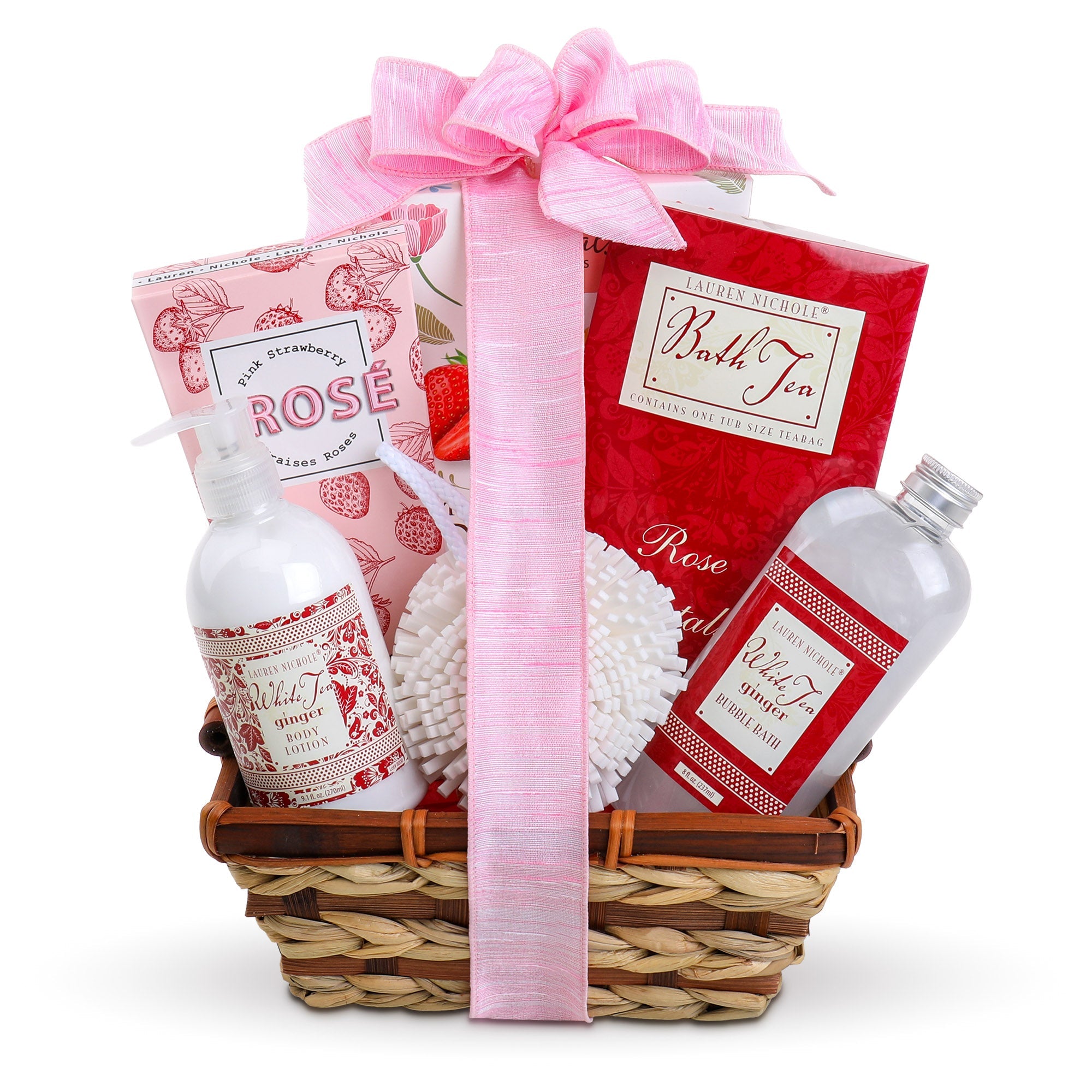 White Tea and Warm Ginger Spa Gift Basket